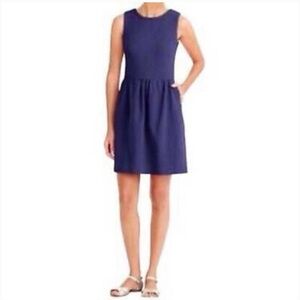 J.Crew Navy Fit and Flare Dress Size 2 | Sleeveless Lined Classic Style
